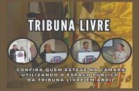 A Tribuna Livre no Legislativo Ubaense