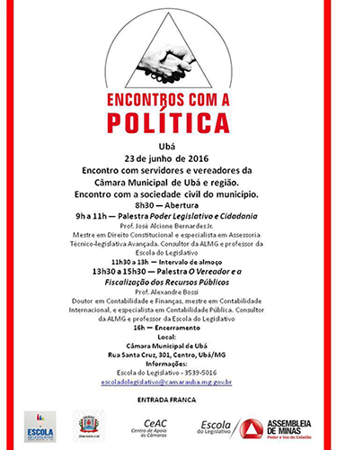 ALMG promove “Encontros com a Política” na Câmara