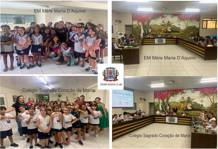 Alunos da EM Mère Maria D’Aquino e do Colégio Sagrado Coração de Maria visitam a CMU