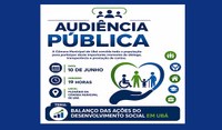 Audiência pública: "Balanço das ações de desenvolvimento social no município de Ubá"
