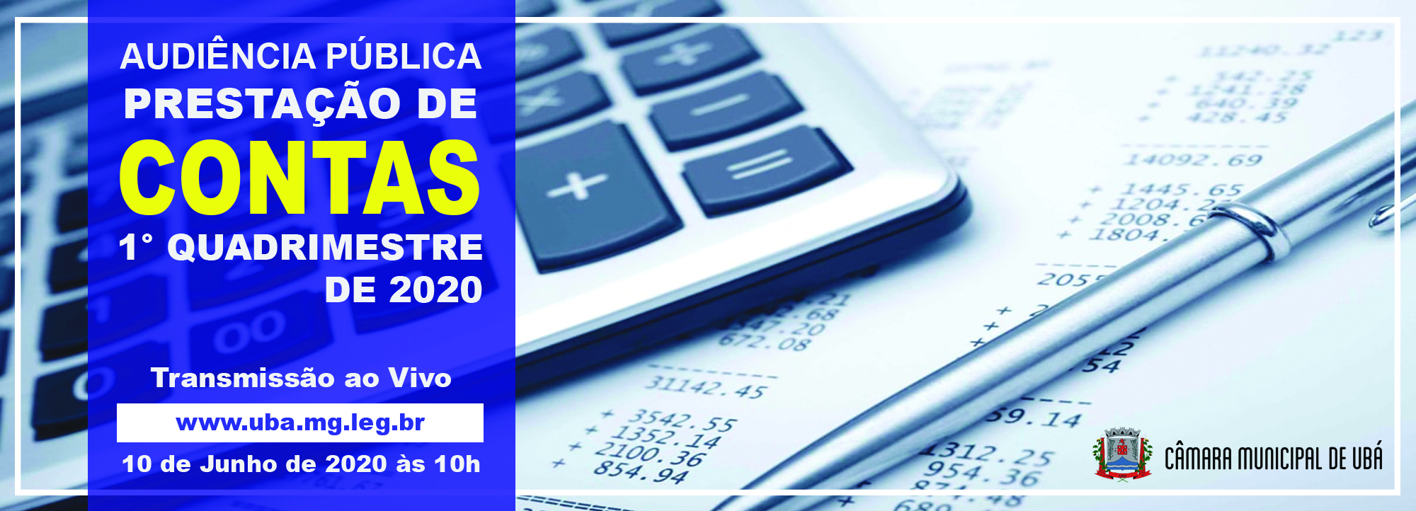 Audiência Pública de Prestação de Contas: acompanhe e participe!