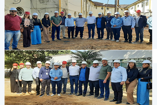  Autoridades visitam as obras do ambulatório de quimioterapia na Colônia Padre Damião