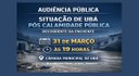 Câmara de Ubá realiza audiência pública para discutir situação de Ubá após a calamidade pública