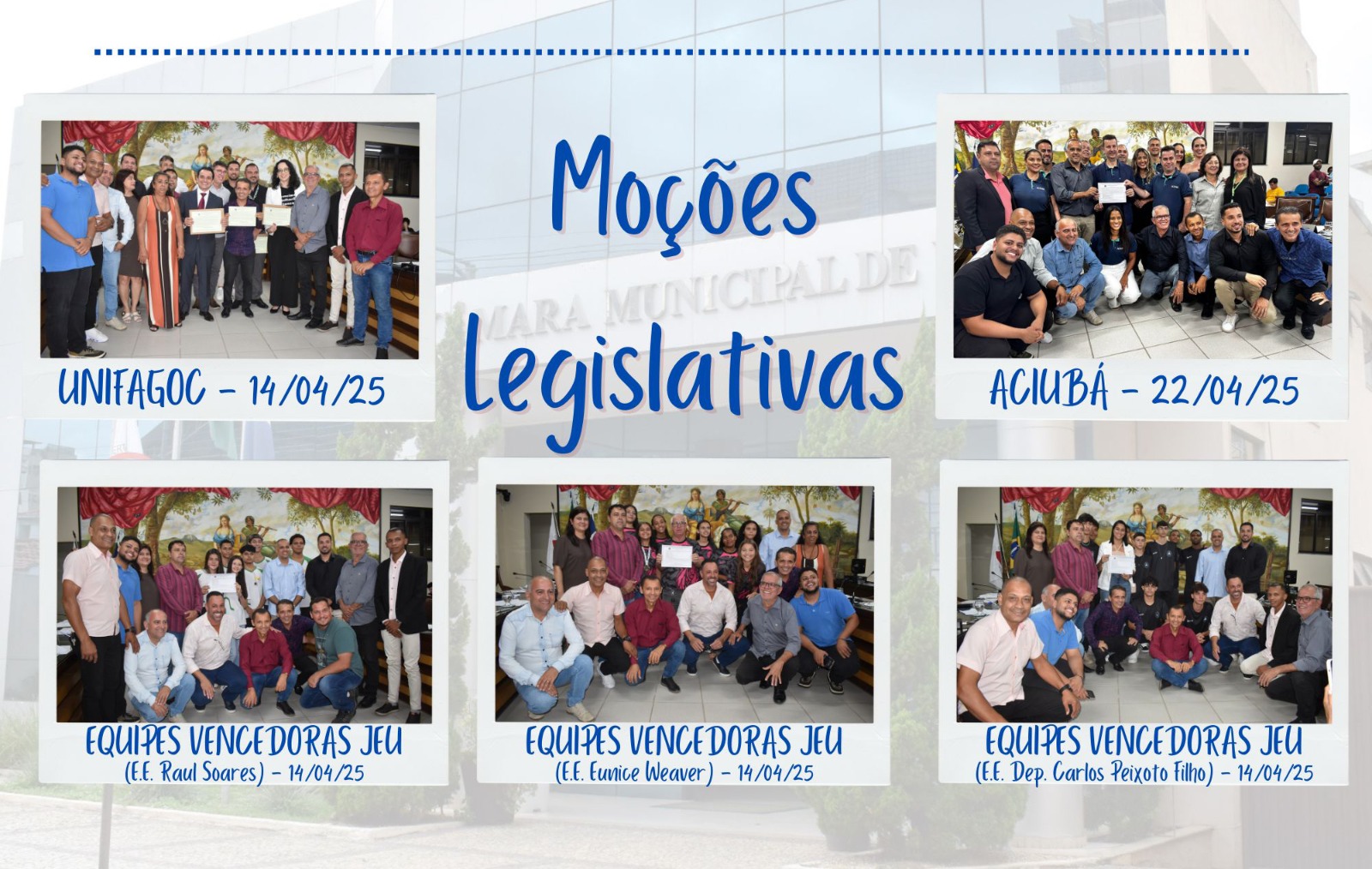 Câmara homenageia instituições e personalidades de destaque 