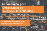 Câmara Municipal de Ubá promove curso de capacitação para Organizações da Sociedade Civil