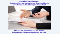 Câmara Municipal de Ubá realiza Audiência Pública sobre pagamento de funcionários terceirizados