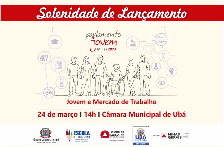 Câmara Municipal de Ubá realiza lançamento do Parlamento Jovem