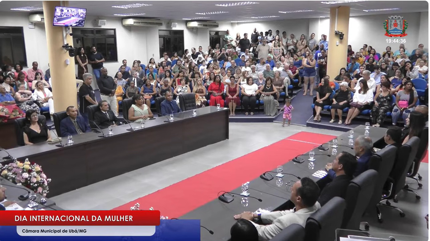 Câmara Municipal de Ubá  realiza sessão solene pelo Dia Internacional da Mulher