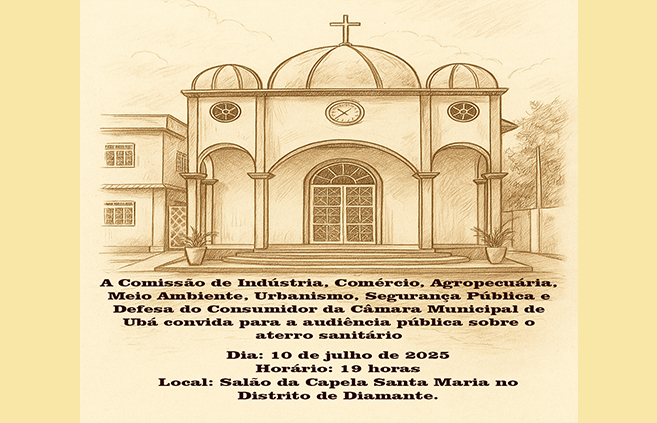  Câmara realiza audiência pública sobre implantação de aterro sanitário no distrito de Diamante