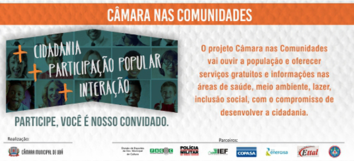 Câmara realiza segunda edição do projeto Câmara nas Comunidades