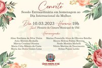 Câmara realiza solenidade em homenagem ao dia internacional da Mulher