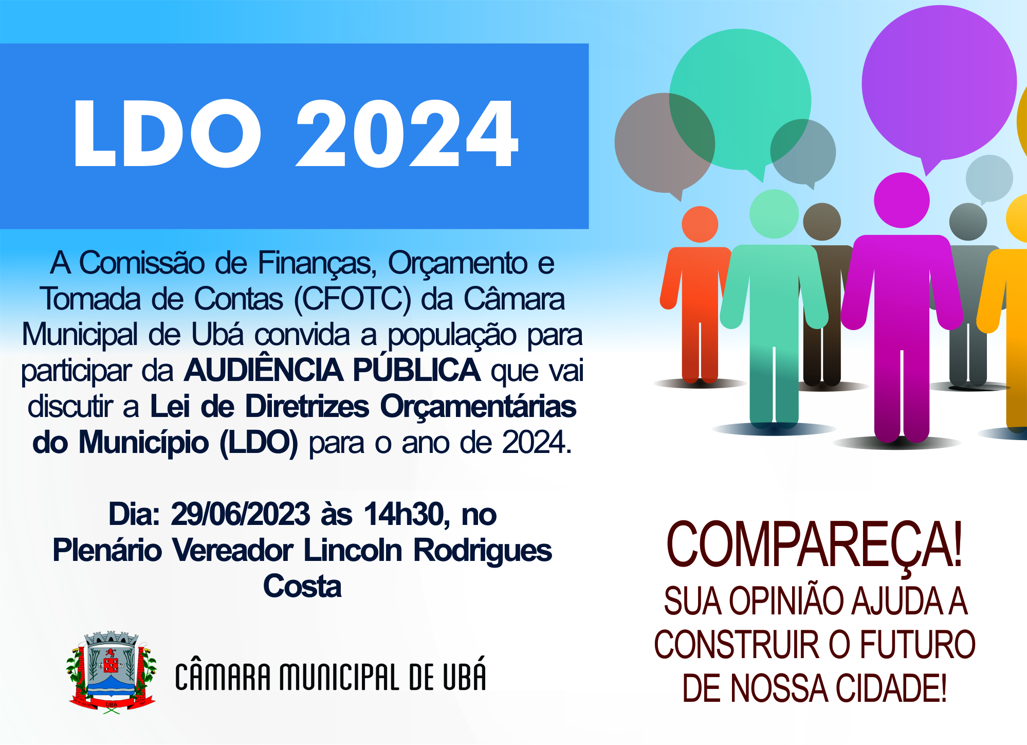 CFOTC realiza audiência pública para discutir a LDO de 2024