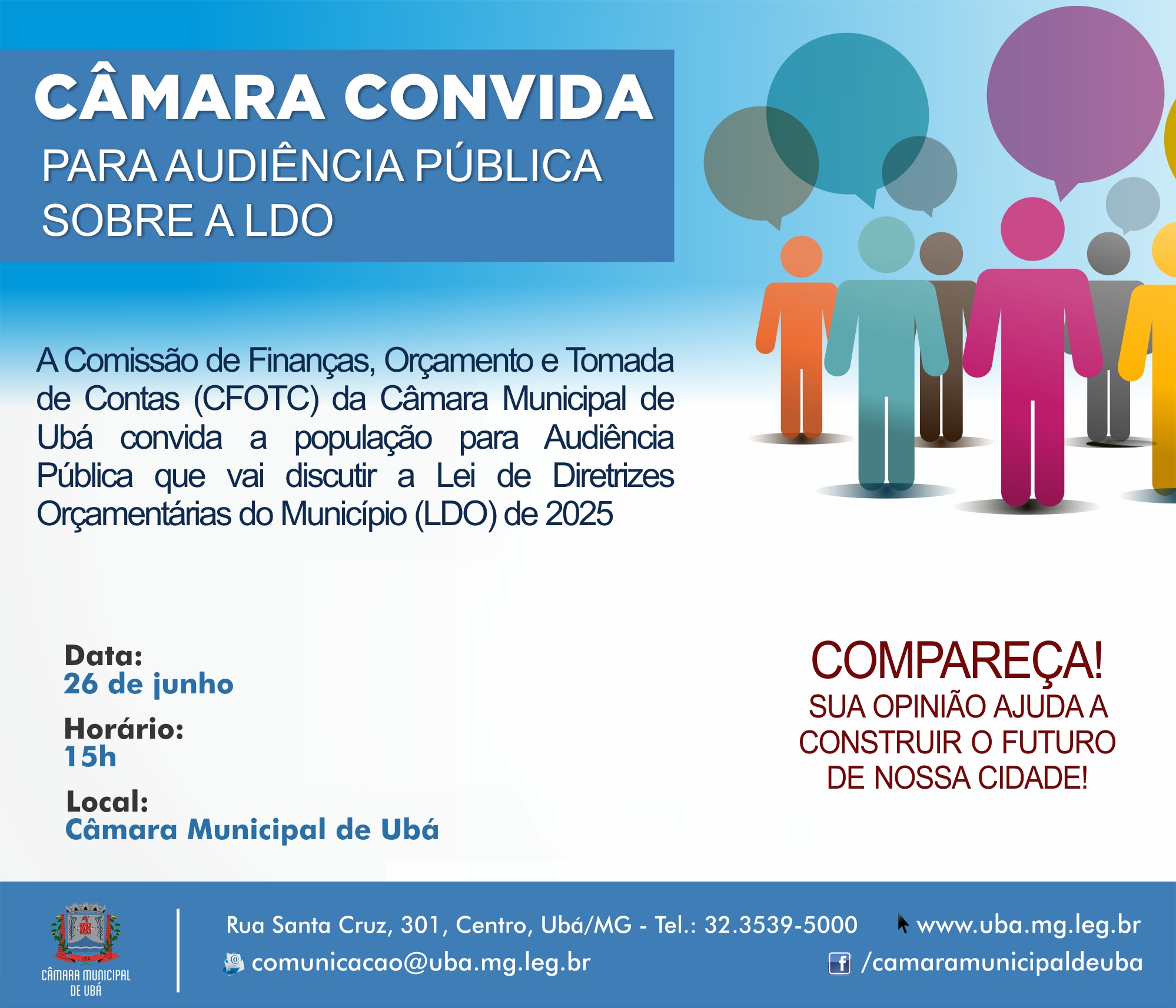 CFOTC realiza audiência pública para discutir a LDO de 2025