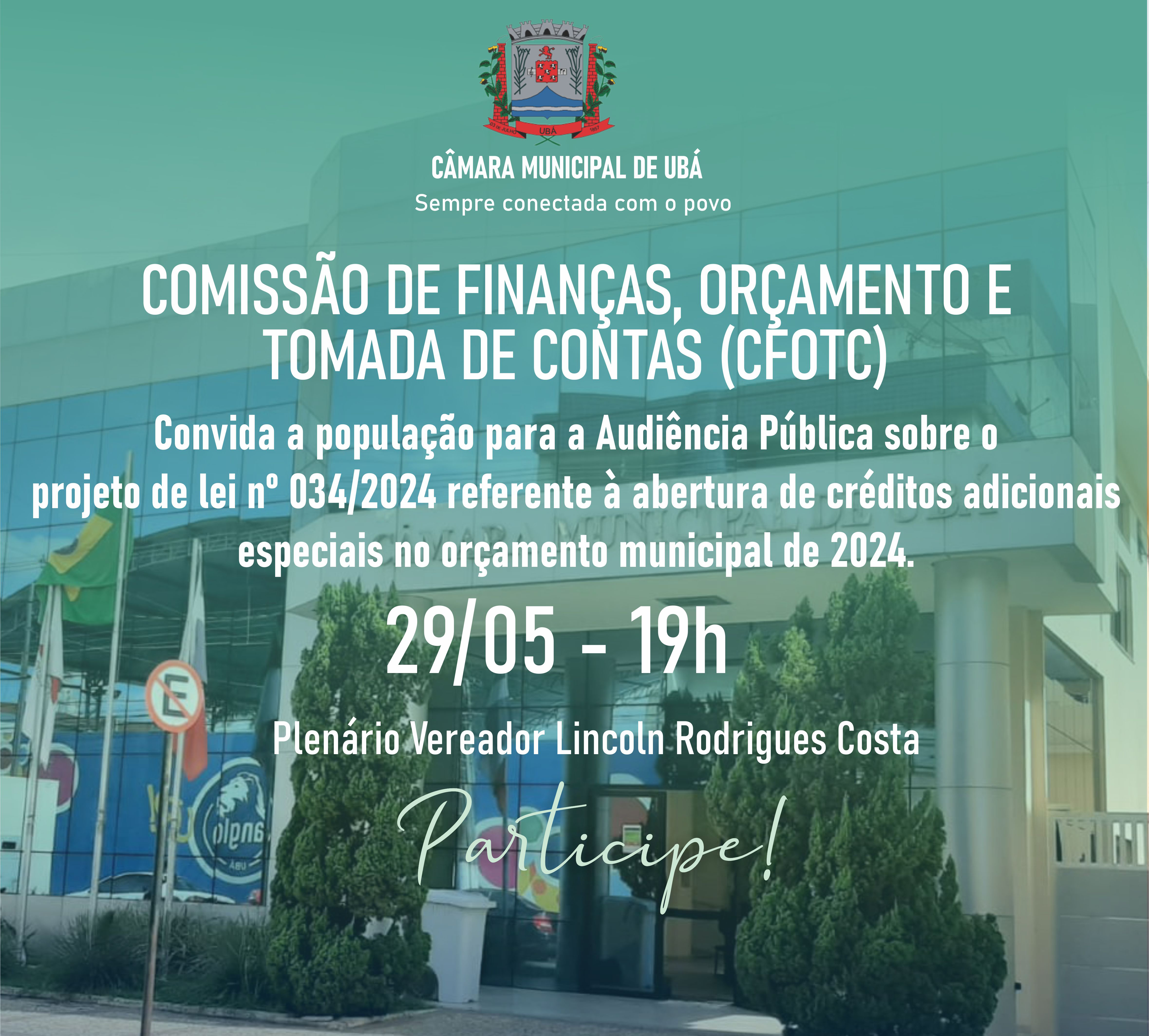 CFOTC realiza audiência pública para discutir o projeto de lei nº 034/2024