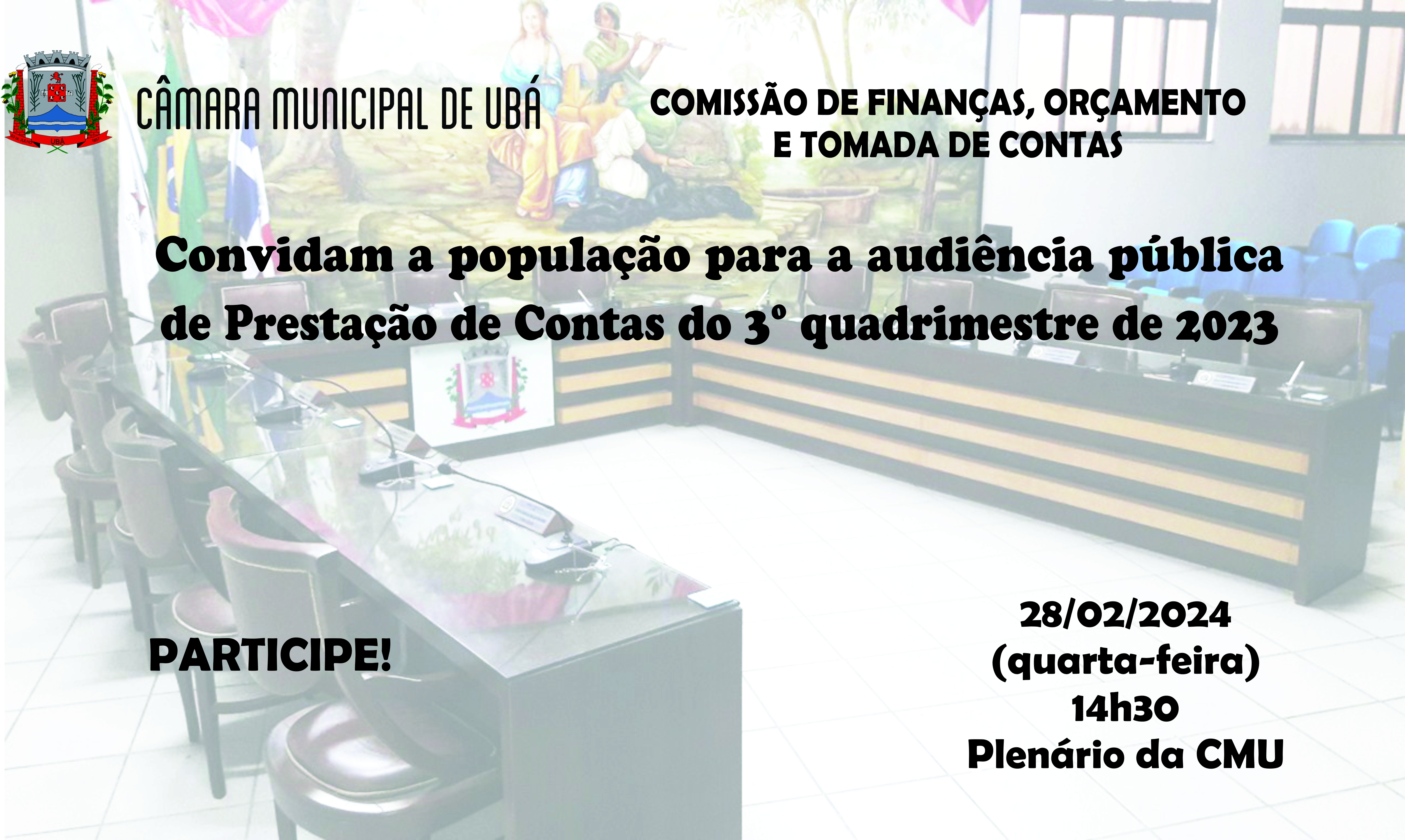 CFOTC realiza audiência pública para prestação de contas do 3º quadrimestre de 2023