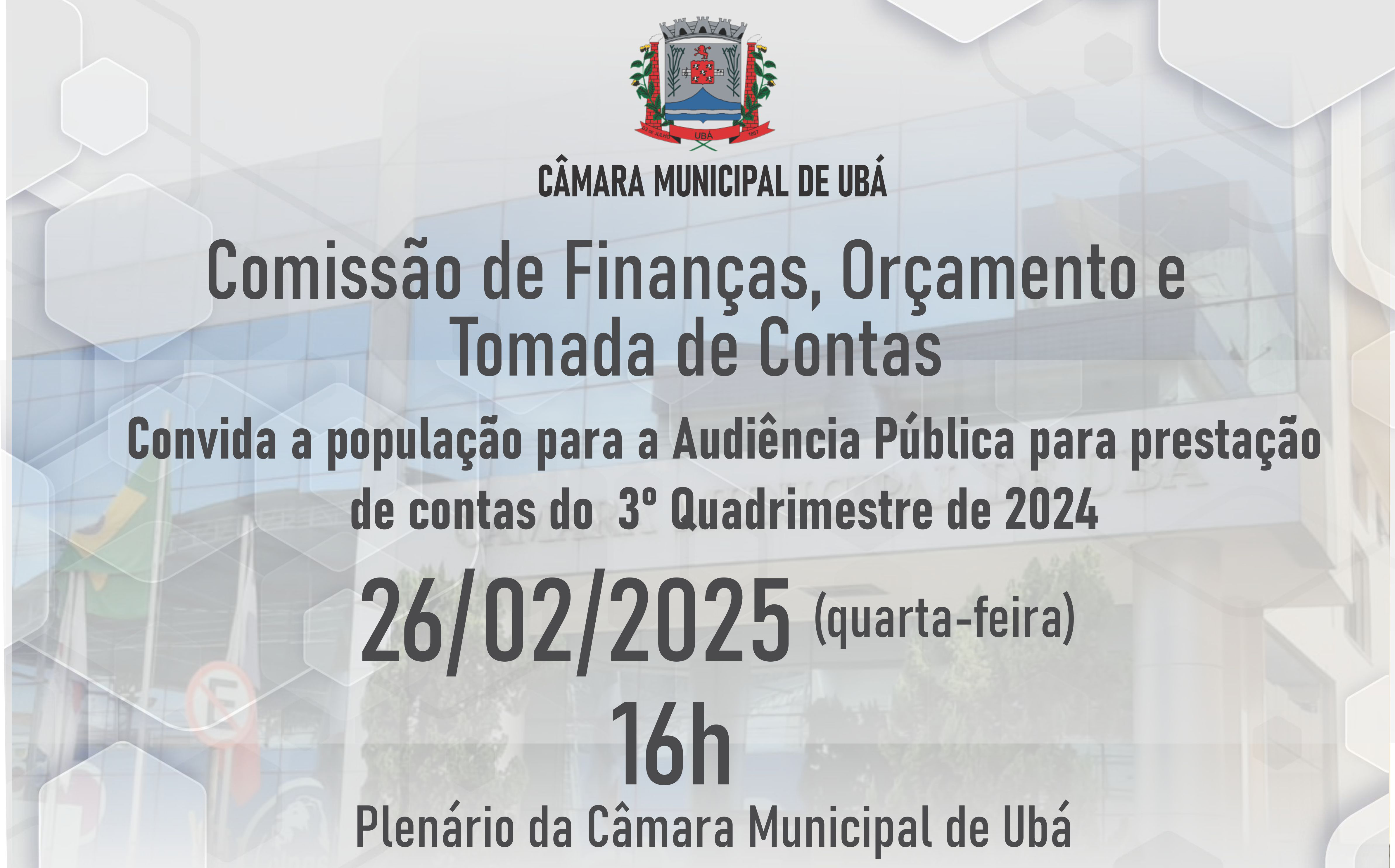 CFOTC realiza audiência pública para prestação de contas do 3º quadrimestre de 2024