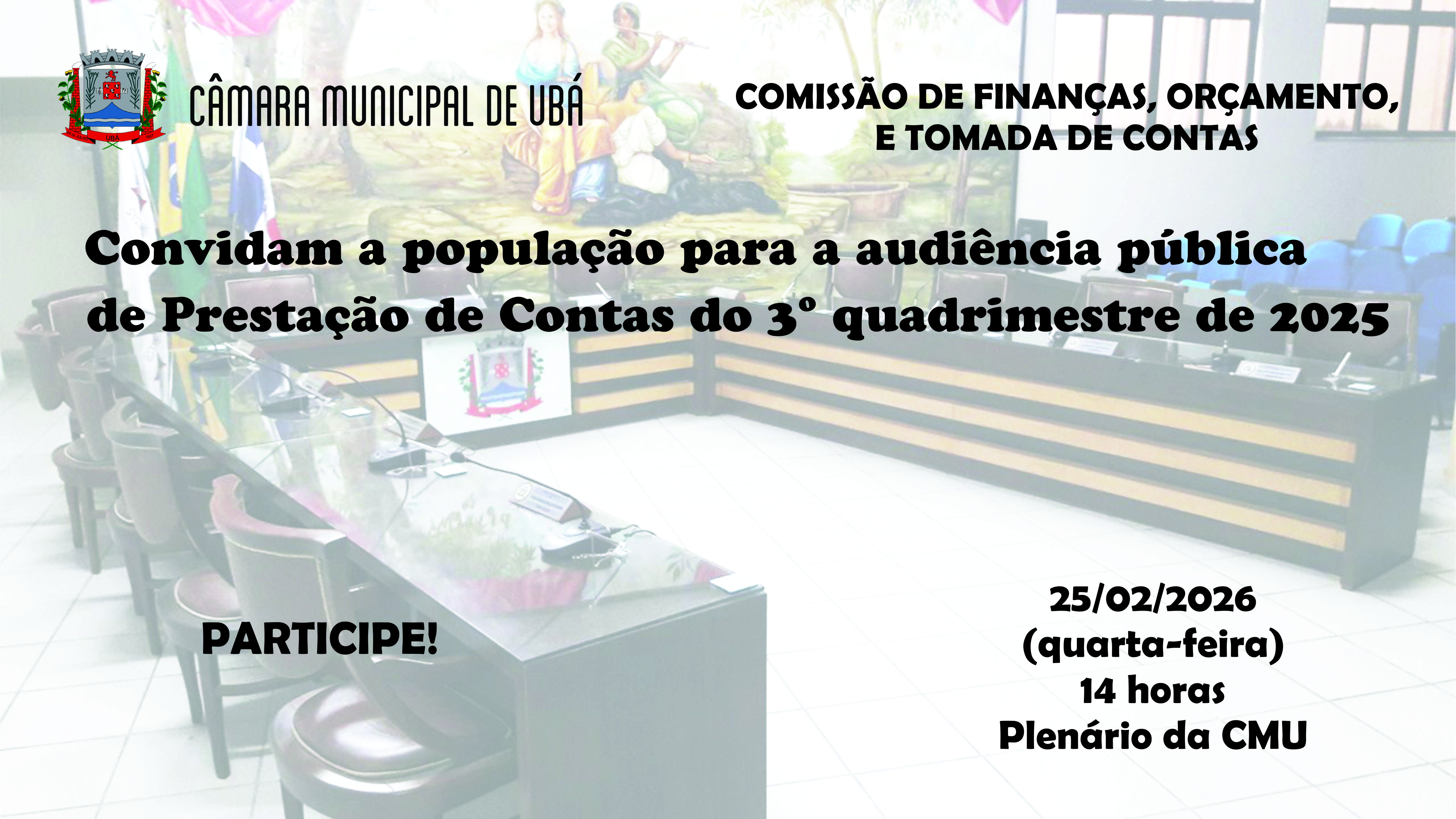 CFOTC realiza audiência pública para prestação de contas do 3º quadrimestre de 2025
