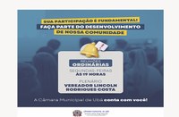 CMU: Nesta segunda-feira, 02 de fevereiro,  às 19h, retornam as reuniões ordinárias