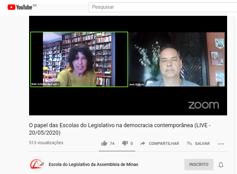 CMU participa de live da ALMG sobre “O papel das Escolas do Legislativo na democracia contemporânea”