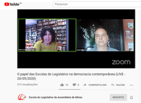 CMU participa de live da ALMG sobre “O papel das Escolas do Legislativo na democracia contemporânea”
