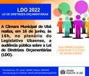CMU promove audiência pública sobre a Lei de Diretrizes Orçamentárias