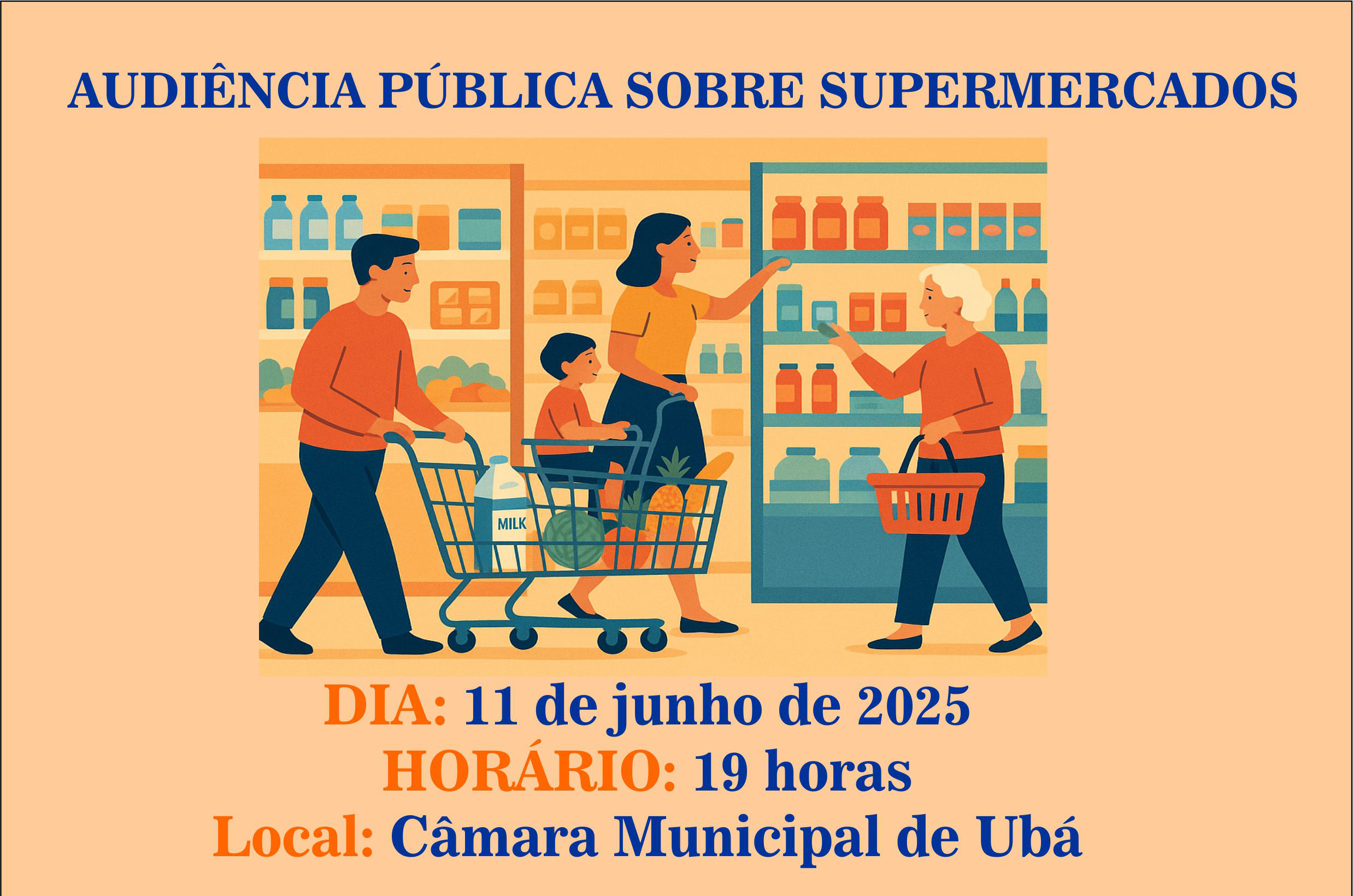 CMU realiza audiência pública para discutir sobre abertura de supermercados aos domingos em Ubá