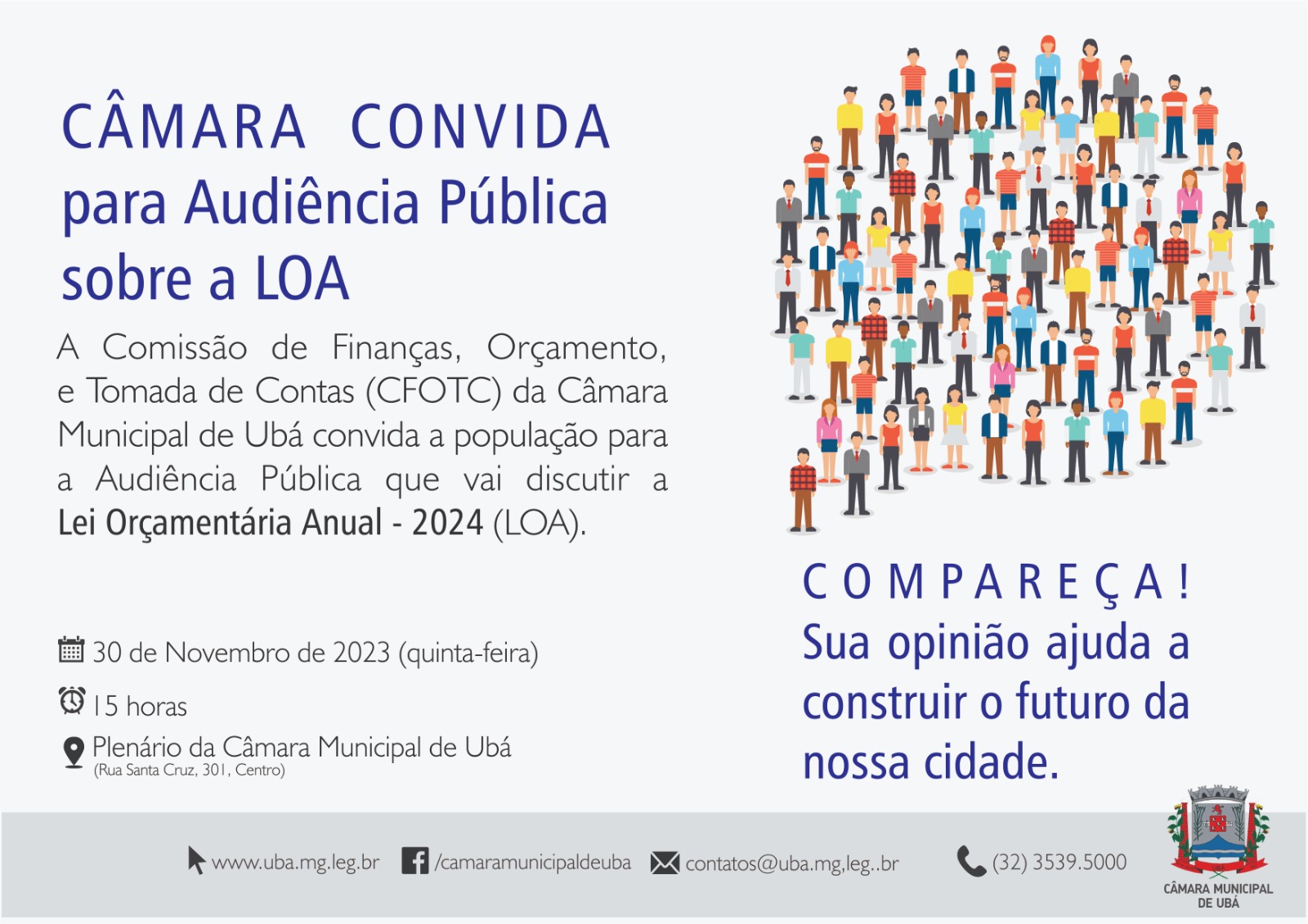 CFOTC convida para a audiência pública sobre a LOA