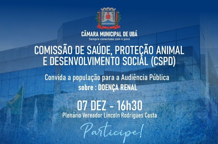 Comissão de Saúde realiza audiência pública sobre doença renal
