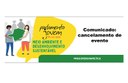 Comunicado de cancelamento de evento