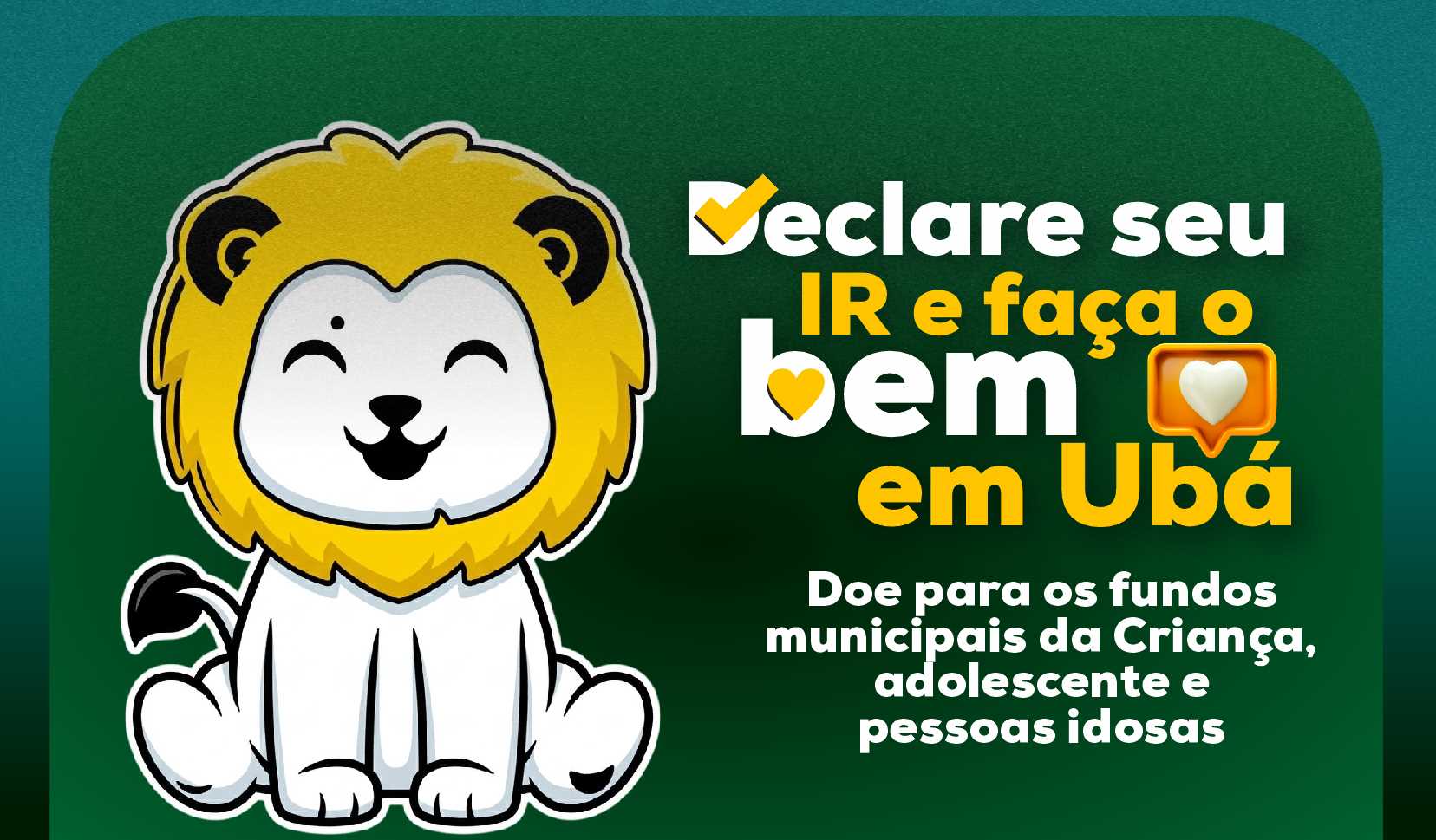 Contribuintes podem destinar IR para fundos municipais em Ubá