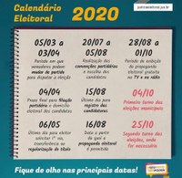 Eleições 2020: Apesar da pandemia, TSE mantém estrito cumprimento do calendário eleitoral previsto