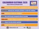 Eleições 2020 Fique por dentro das principais datas do Calendário Eleitoral 2020