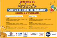 Escola do Legislativo divulga resultado do concurso de redação: Jovem e o Mundo do trabalho