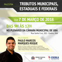 Escola do Legislativo realiza palestra sobre Tributos Municipais, Estaduais e Federais