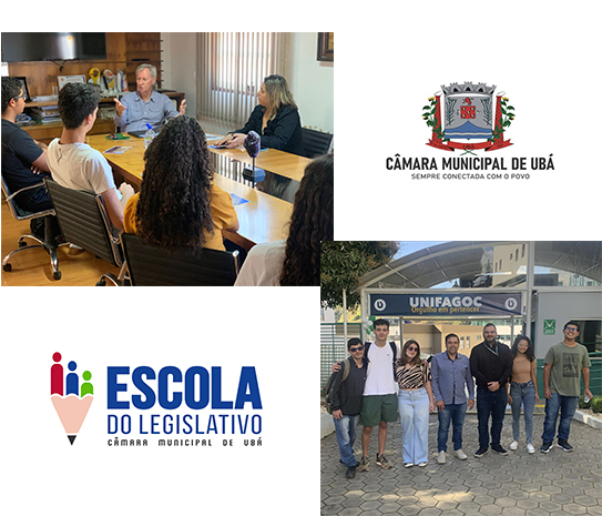 Estudantes que integram o Parlamento Jovem de Ubá participam de visitas técnicas