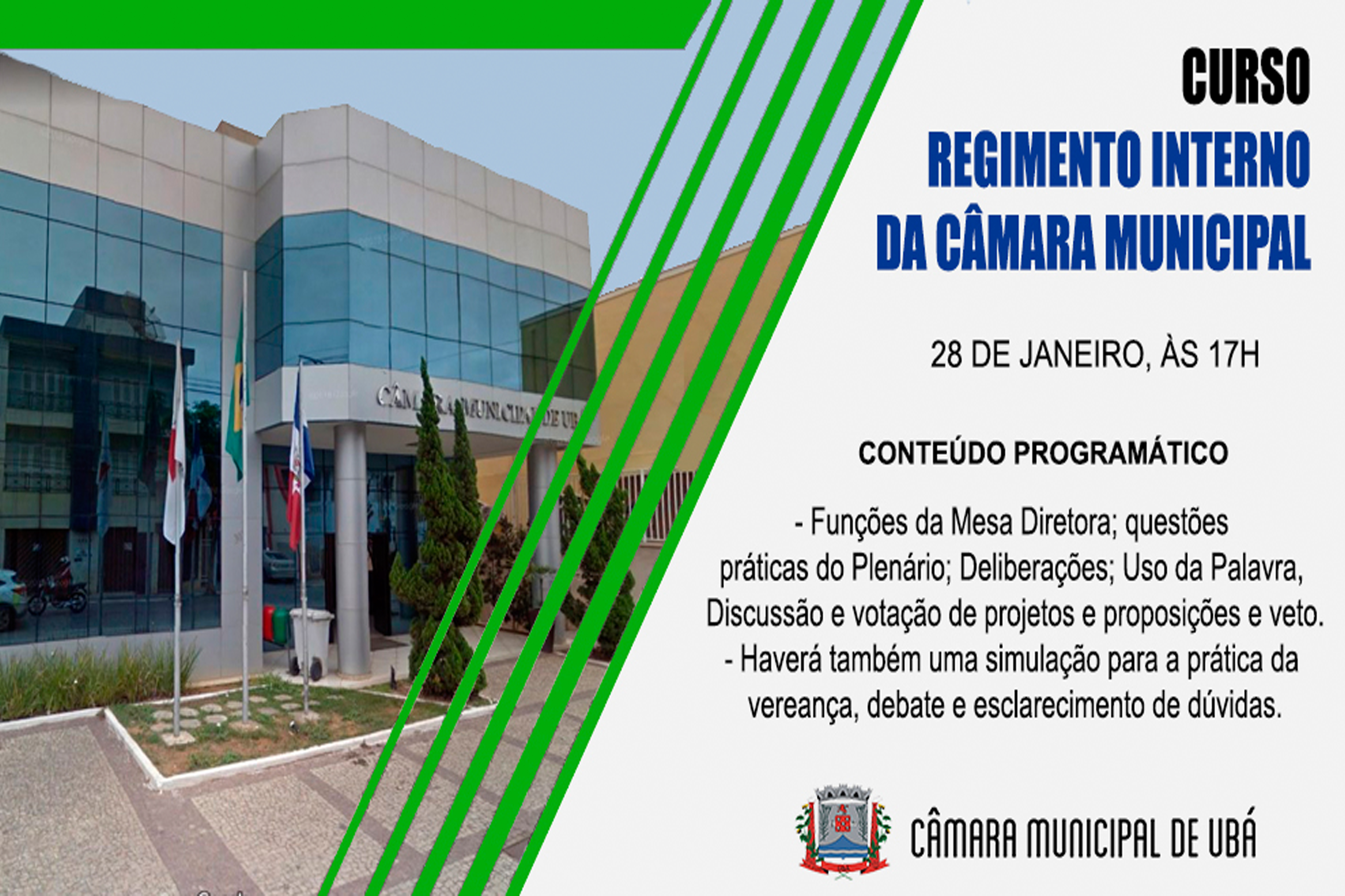 Nova capacitação para os vereadores ocorrerá nesta quinta-feira