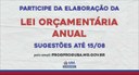 Orçamento Municipal:  Participe do processo de elaboração da Lei Orçamentária Anual