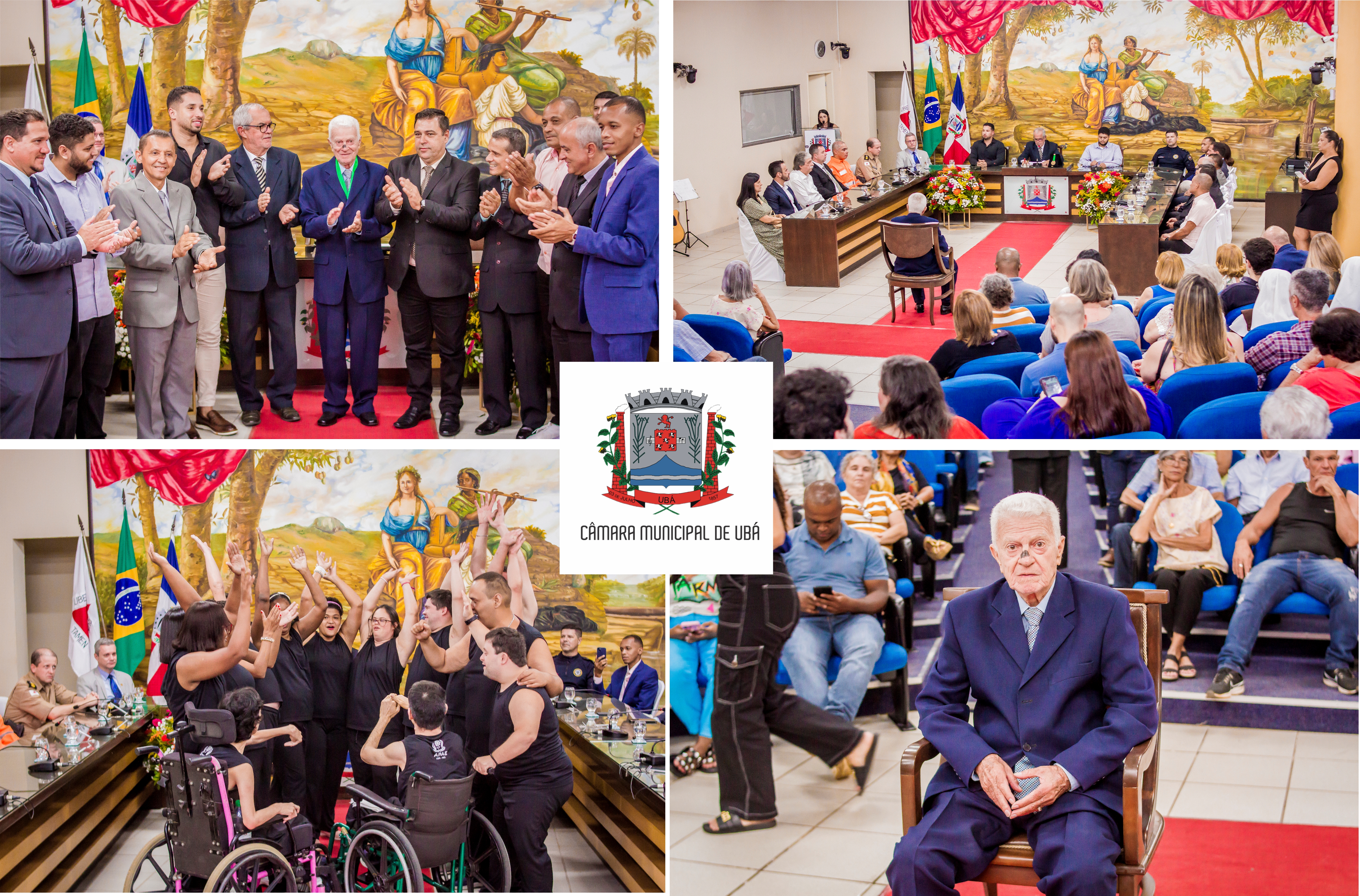 Poder Legislativo de Ubá realiza solenidade de entrega da Medalha Fernando da Mota