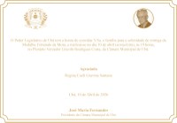 Poder Legislativo realiza solenidade de entrega da Medalha Fernando da Mota na próxima sexta-feira