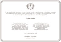 Poder Legislativo realiza solenidade de entrega de Títulos de Personalidade Ubaense do Ano