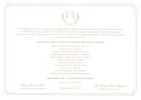 Poderes Executivo e Legislativo realizam solenidade de entrega do Título de Cidadania Honorária Ubaense e entrega da Comenda Ary Barroso