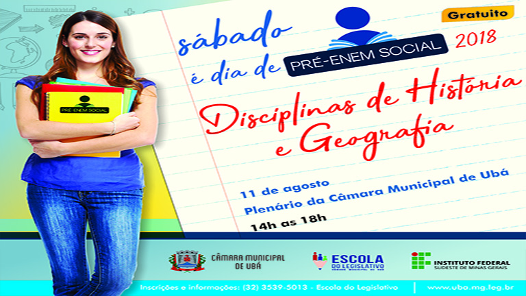 Pré-Enem Social: Sábado é dia das aulas de História e Geografia