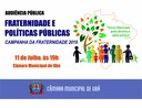 Tema da Campanha da Fraternidade será debatido na CMU