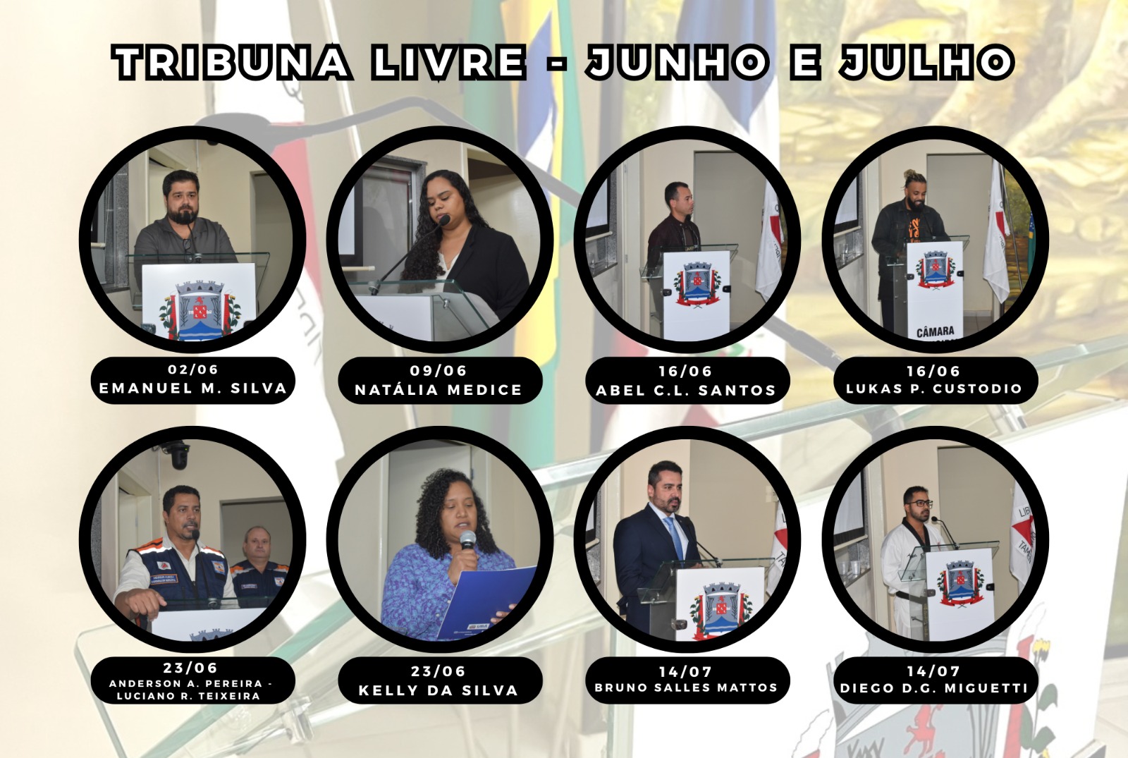 Tribuna Livre: confira quem utilizou o espaço em junho e julho
