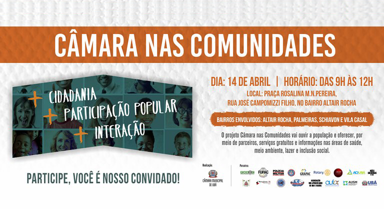 Vem aí mais uma edição do Câmara nas Comunidades
