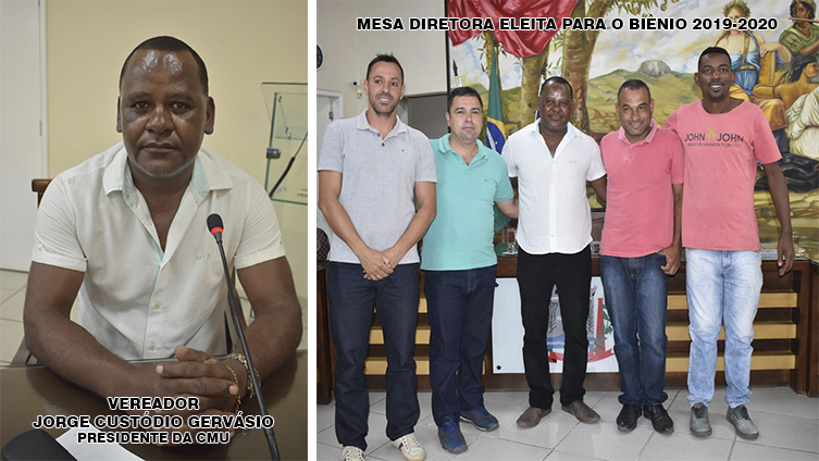 Vereador Jorge Custódio Gervásio é eleito novo presidente da CMU